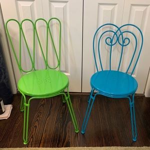 Land of Nod children’s ice cream parlor chairs!